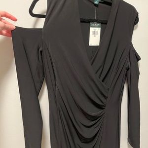 NWT Lauren Ralph Lauren Black Size 16 Jersey  Dress